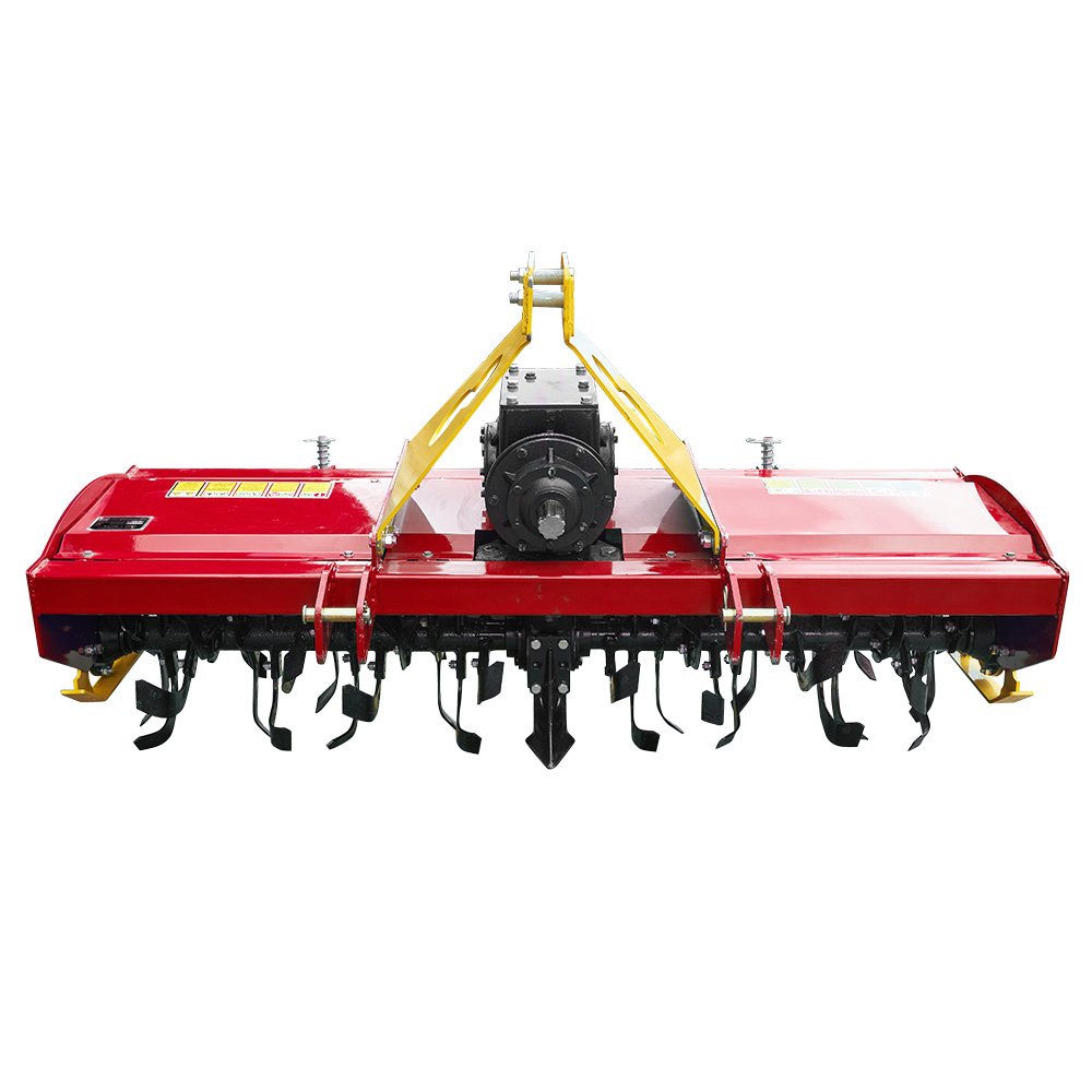 A utility rotary tiller with intermediate transmission
